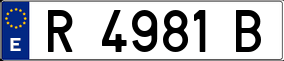 Trailer License Plate